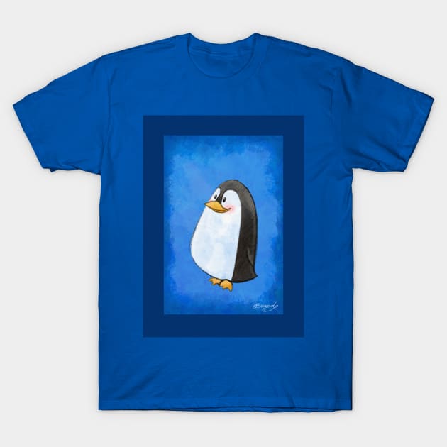 Smiley Penguin! T-Shirt by ErinKantBarnard